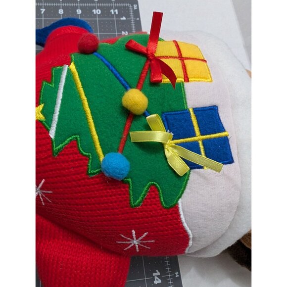 Kids of America Reindeer Christmas cable knot sweater stuffed toy 18 inch 2015 - Picture 5 of 11